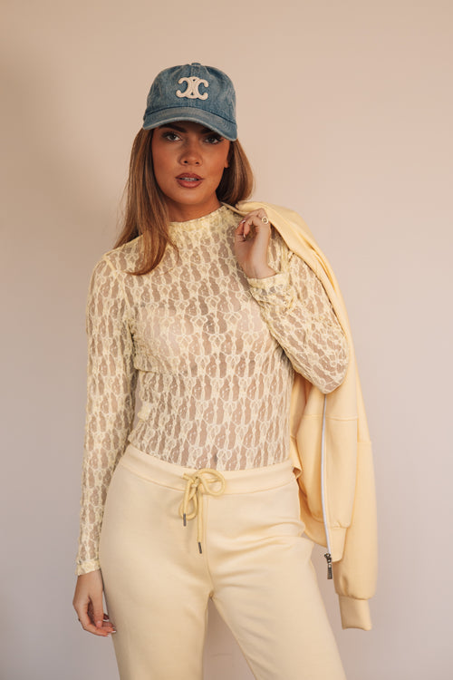 By Hilke Lace Body Noé Yellow