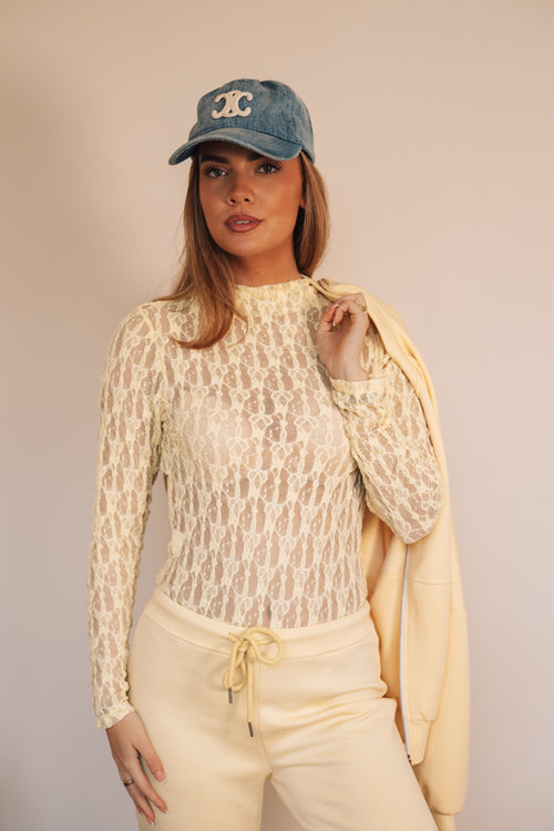 By Hilke Lace Body Noé Yellow