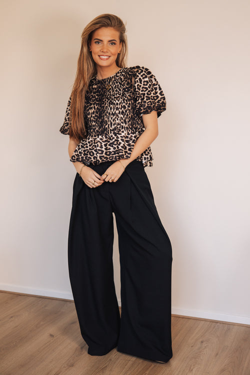 By Hilke Blouse Leopard Bo