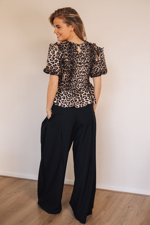 By Hilke Blouse Leopard Bo
