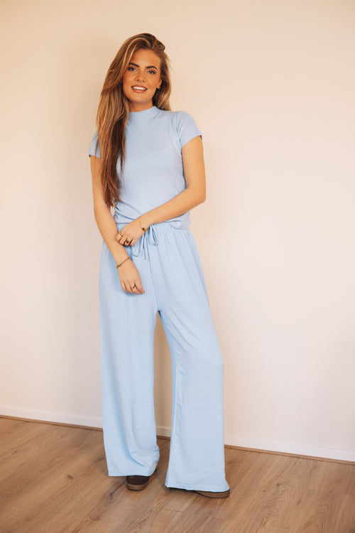 By Hilke Top Suze Light Blue
