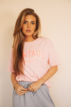 By Hilke T-Shirt Vintage Pink