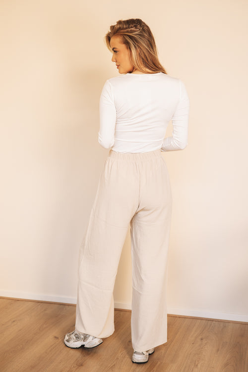 By Hilke Pants Sara Beige