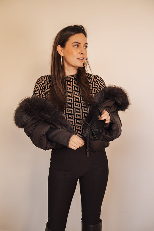 By Hilke Coat Demi Chocolate