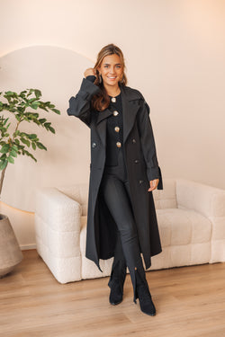 By Hilke Trenchcoat Black