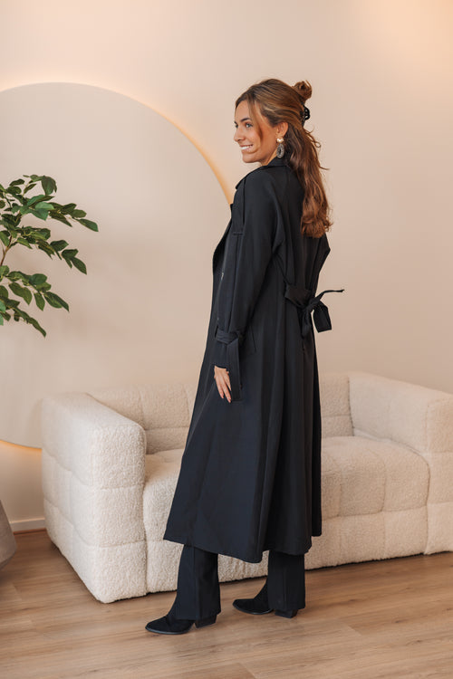 By Hilke Trenchcoat Black