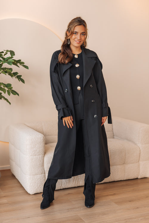 By Hilke Trenchcoat Black
