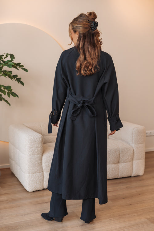 By Hilke Trenchcoat Black