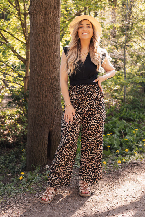 By Hilke Pants Suze Leopard