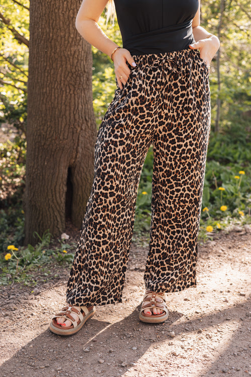 By Hilke Pants Suze Leopard