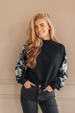 By Hilke Knit Rosa Black