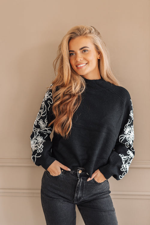 By Hilke Knit Rosa Black