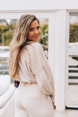 By Hilke Blouse Annabelle Beige