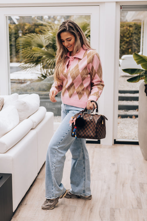 By Hilke Daisy Sweater Pink