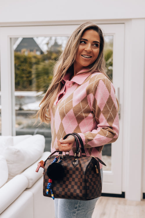 By Hilke Daisy Sweater Pink