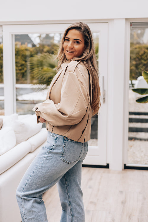 By Hilke Short Trenchcoat Raisa