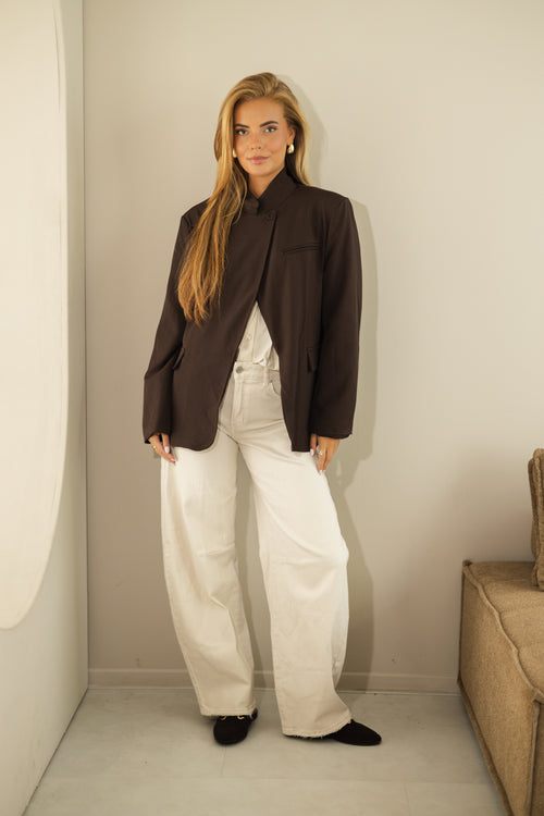 By Hilke Multi Blazer Choco