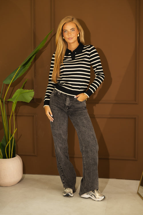 By Hilke Jeans Wide Leg Black