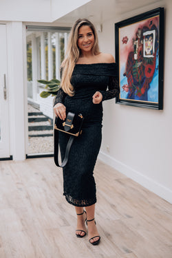 By Hilke Lace Dress Soraya Black