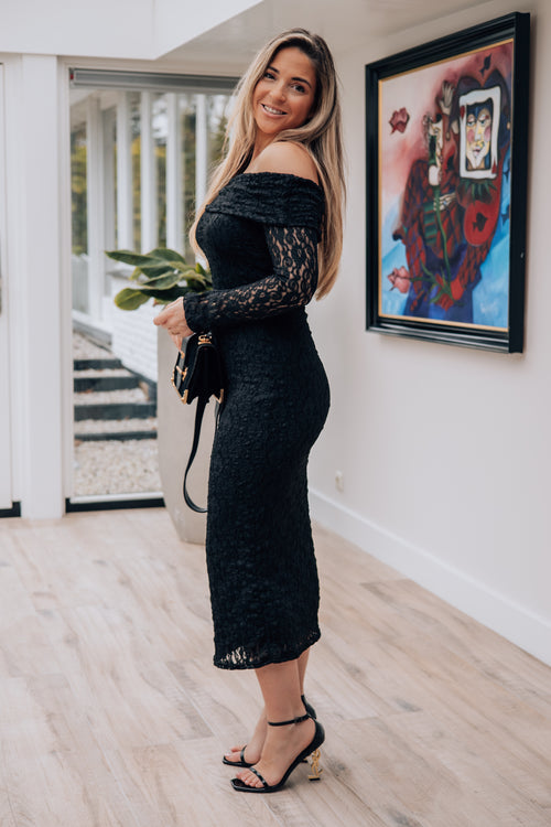 By Hilke Lace Dress Soraya Black