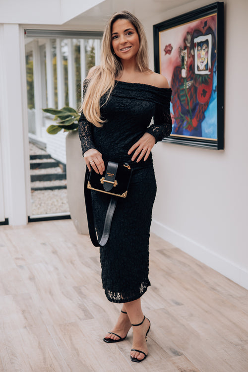 By Hilke Lace Dress Soraya Black