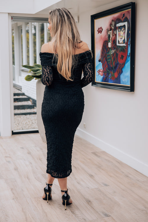 By Hilke Lace Dress Soraya Black