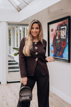 By Hilke Cardigan Madison Chocolate