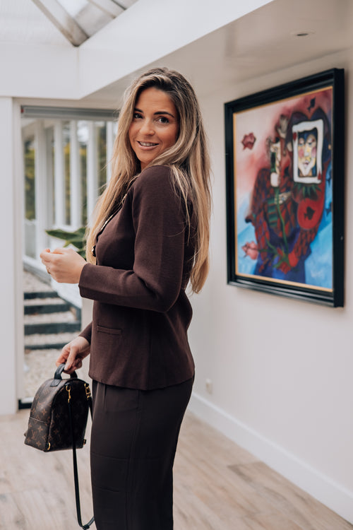 By Hilke Cardigan Madison Chocolate