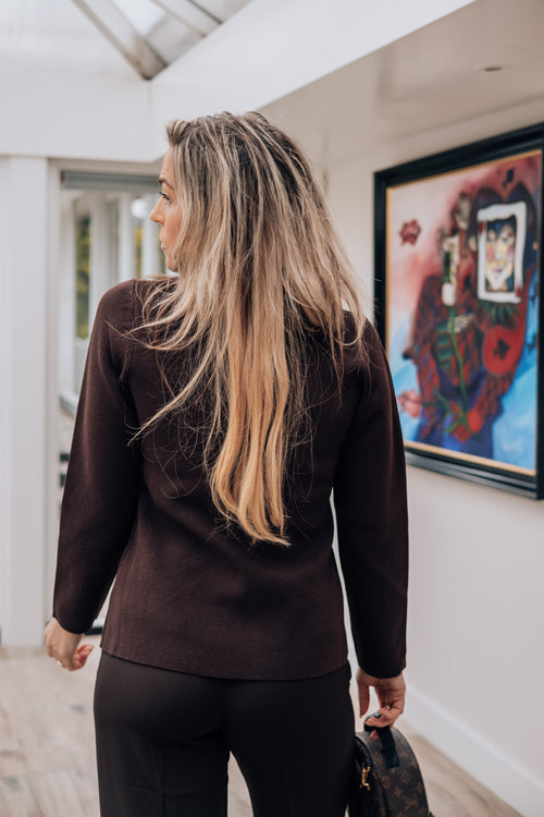 By Hilke Cardigan Madison Chocolate