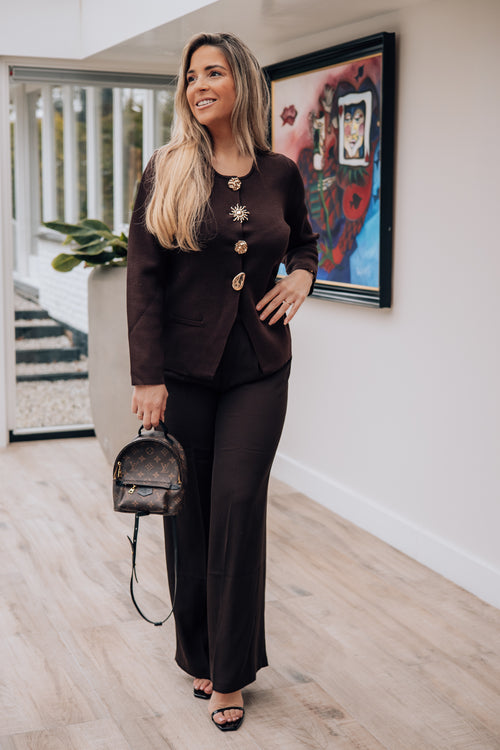 By Hilke Cardigan Madison Chocolate