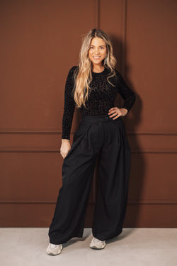 By Hilke Balloon Pantalon Black