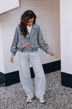 By Hilke Denim Jacket Dahlia