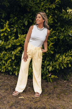 By Hilke Pantalon Jill Yellow
