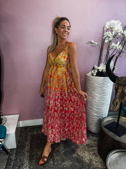 By Hilke Dress Mirel Orange/Pink