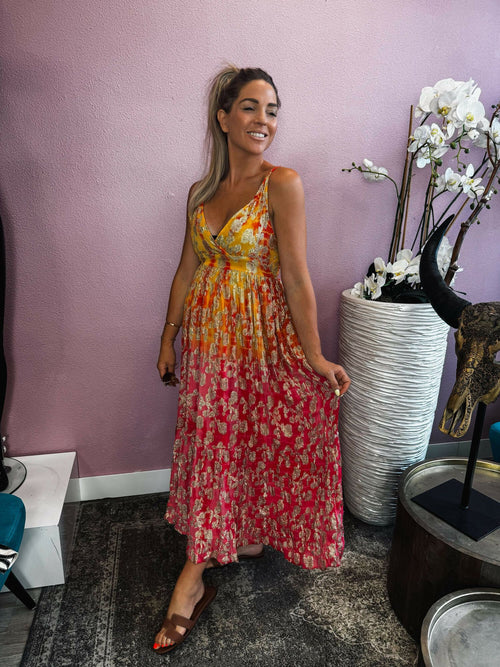 By Hilke Dress Mirel Orange/Pink