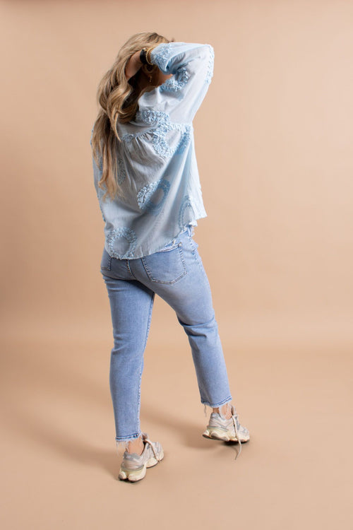 By Hilke Blouse Leros Blue