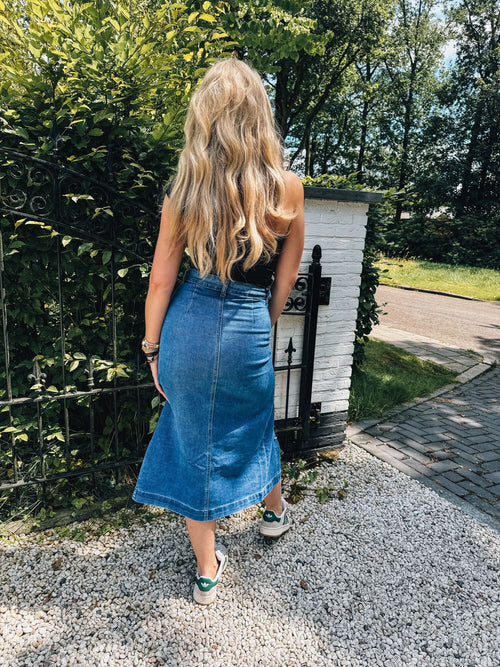 By Hilke Skirt Eef Dark Blue