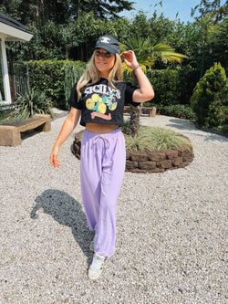 By Hilke Cropped Shirt Lemon Black