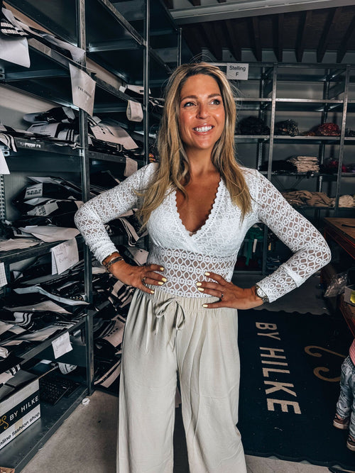 By Hilke Lace Body Mae White