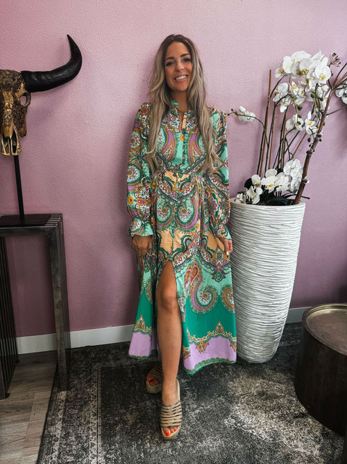 By Hilke Dress Marrakesh Green