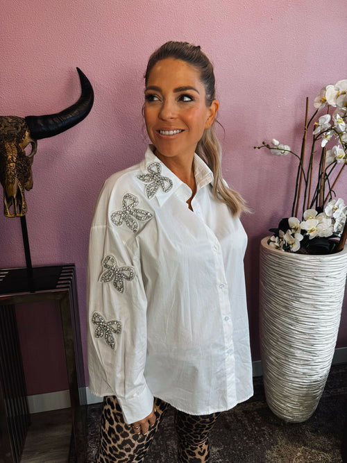 By Hilke Blouse Fenna White