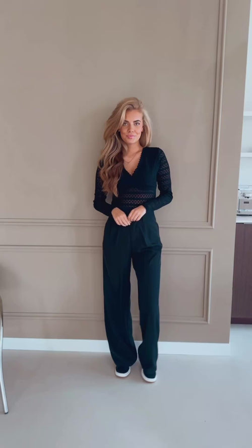 By Hilke Lace Body Mae Black/Black