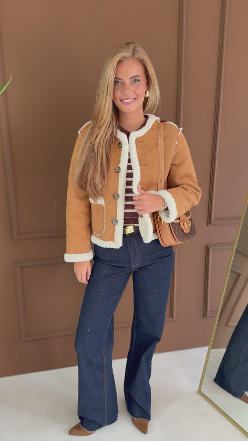 By Hilke Stripe Pull Choco