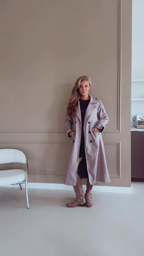 By Hilke Coat Puck Taupe