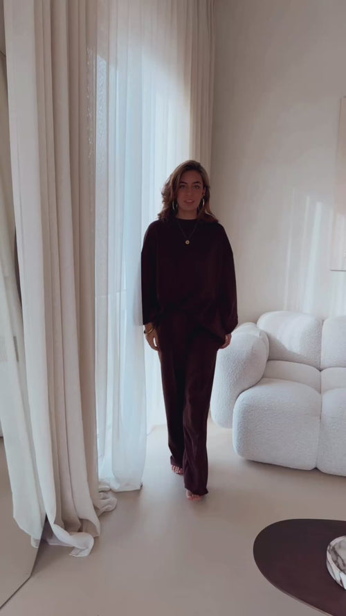 By Hilke Two-Piece Scuba Chocolate