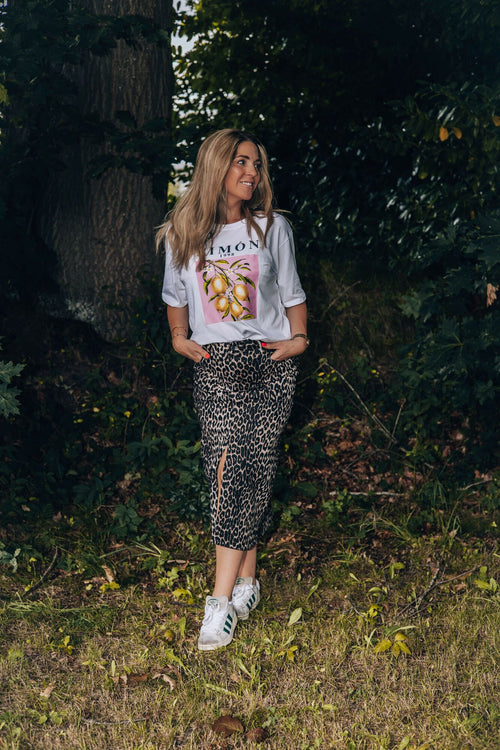 By Hilke T-Shirt Limon White