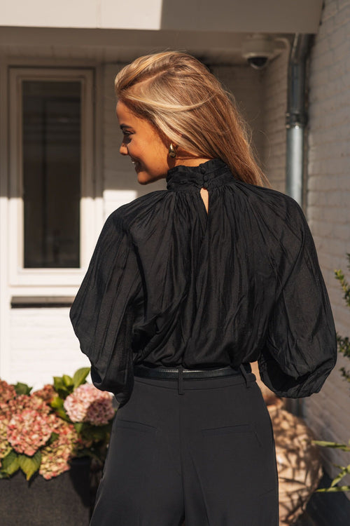 By Hilke Blouse Brook Black
