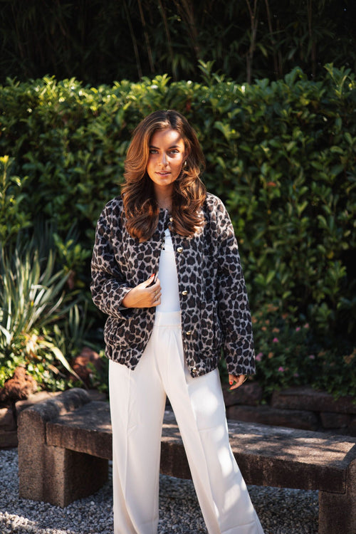 By Hilke Luxe Jacket Leopard