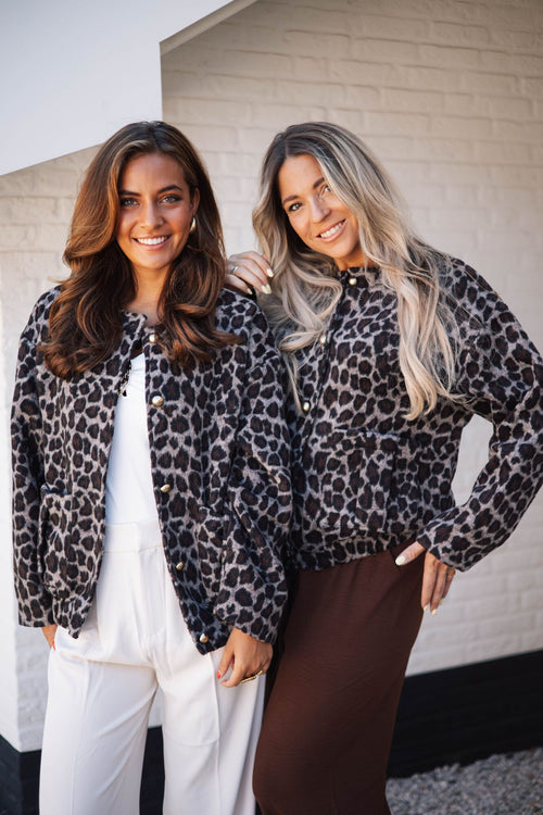 By Hilke Luxe Jacket Leopard