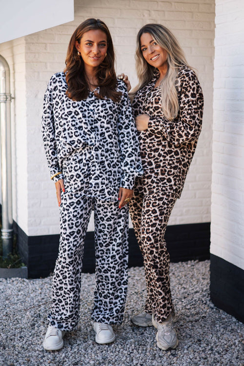 By Hilke Two-Piece Leopard Beige